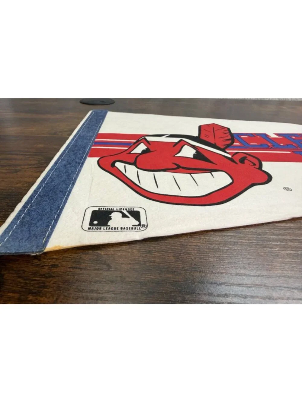 Cleveland Indians Vintage MLB Licensed Pennant With Chief Wahoo Logo 30 inches